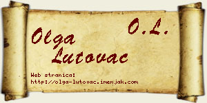 Olga Lutovac vizit kartica